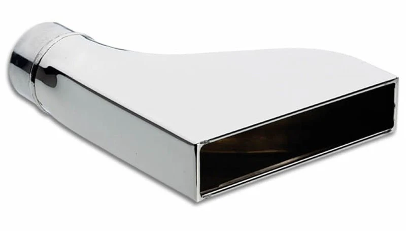 Vibrant 7.75in x 1.875in Rectangular SS Exhaust Tip (Camaro Style) - with 2.5in Inlet - Image 3