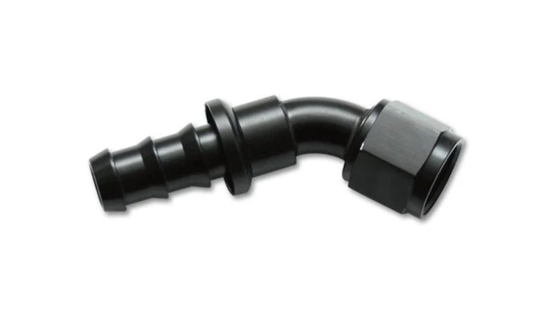 Vibrant -8AN Push-On 45 Deg Hose End Fitting - Aluminum - Image 2