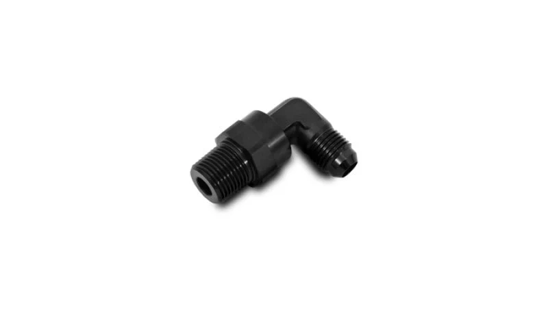 Vibrant -8AN to 1/4in NPT Male Swivel 90 Degree Adapter Fitting - Image 4