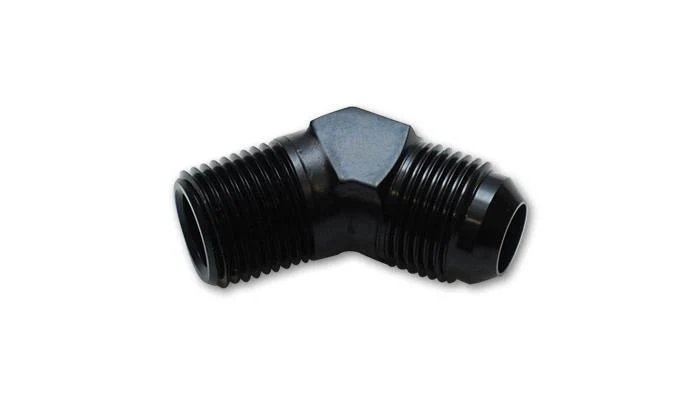 Vibrant -8AN to -8AN Male 90 Degree Union Adapter Fitting with 1/8in NPT Port - Image 2