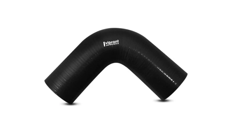 Vibrant 90 Degree Silicone Elbow 3.125in ID x 3.50in Leg Length - Black - Image 2