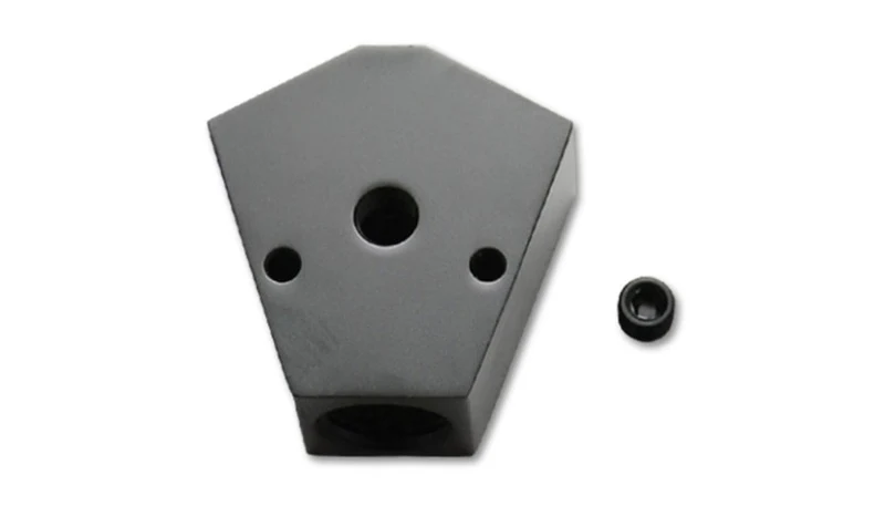Vibrant Billet Aluminum Y-Block Fitting with 1/8in NPT Port - 1/2in NPT x 3/8in NPT x 3/8in NPT - Image 5