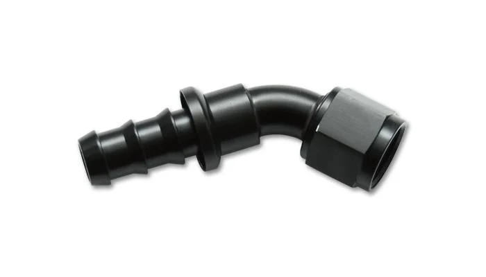 Vibrant Push-On 30 Degree Hose End Elbow Fitting Size -4AN