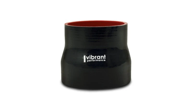 Vibrant Silicone Reducer Coupler 2.00in ID x 2.50in ID x 4.50in Long - Black - Image 2