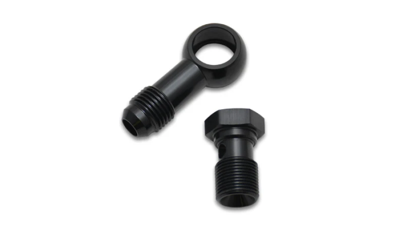 Vibrant Single -6AN 9/16-24 Aluminum Male Banjo Adapter Assembly - Image 2