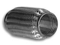 Vibrant SS Flex Coupling with Inner Braid Liner 1.75in inlet/outlet x 4in flex length - Image 2