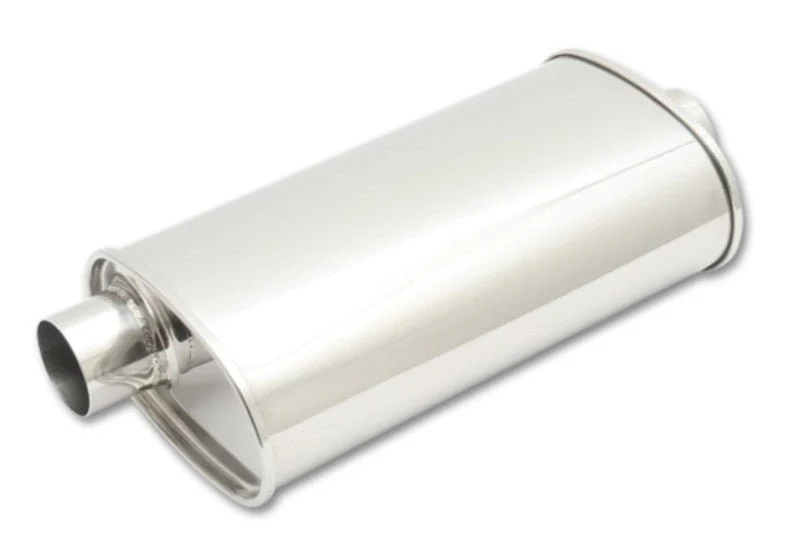 Vibrant StreetPower Oval Muffler 3.50in Inlet/Outlet (Offset-Center) - Image 2