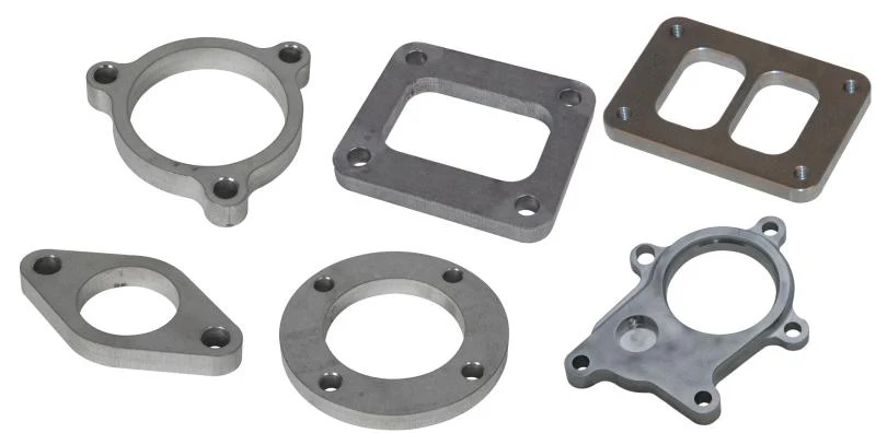Vibrant T06 Turbo Inlet Flange (Divided Inlet) T304 SS 1/2in Thick - Image 3