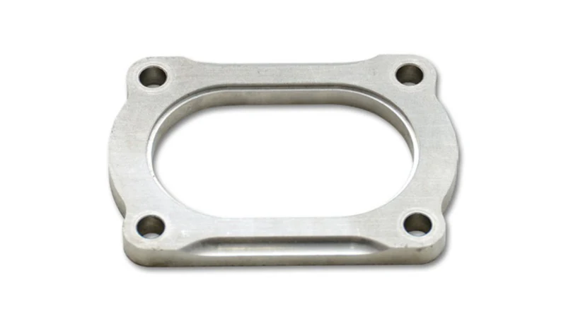 Vibrant T304 SS 4 Bolt Flange for 4in O.D. Oval tubing - Image 2