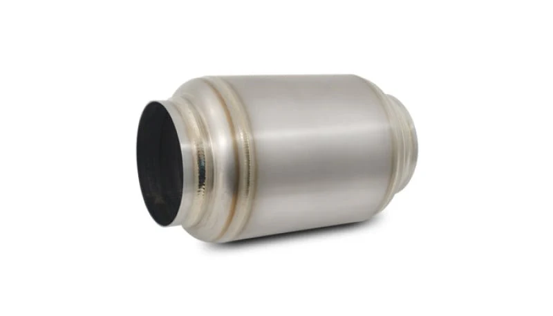 Vibrant Titanium Muffler w/Natural Tip 4in. Inlet / 4in. Outlet / 5.875in Dia - Image 2
