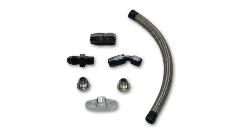 Vibrant Univ Top Mount Oil Drain Kit incl 20in Teflon lined S.S. hose Fitting - Image 2