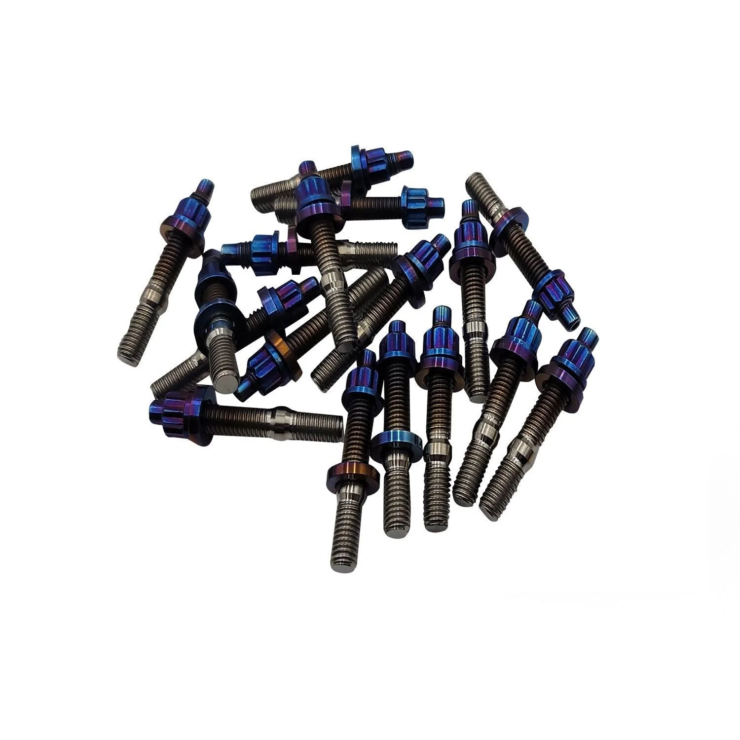 BLOX Racing XTREME Titanium Intake/Exhaust Manifold Studs - Raw and Burnt - Image 3
